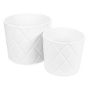 НАКЛАДКИ С ДЕКОРАТИВНЫМИ ЦВЕТАМИ БЕЛЫЕ РЕЗЕЛЬНЫЕ 2 ШТ.