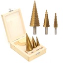 НАБОР СТУПЕНОЧНЫХ КОНИЧЕСКИХ СВЕРЛ 3EL 4-32 КАССЕТА