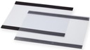 KIESZEŃ MAGAZYNOWA MAGNETYCZNA MAGNES TAŚMA 2X 19MM - A4 POZIOM - 5 SZT