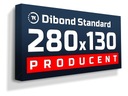 Рекламный светодиодный короб Dibond STANDARD 280х130см