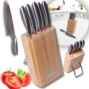 НОЖИ В БЛОКЕ НАБОР НОЖЕЙ KAMILLE КУХОННЫЕ НОЖИ