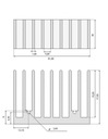 Radiator RAD26 30x62x17.5mm Kod producenta RINR026