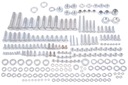 Комплект винтов на весь мотоцикл + оцинкованные винты двигателя WSK 125 B3.
