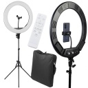 СВЕТОДИОДНАЯ КОЛЬЦЕВАЯ ЛАМПА 60ВТ + ДЕРЖАТЕЛЬ ДЛЯ ТЕЛЕФОНА ШТАТИВ ДЛЯ СЕЛФИ