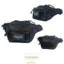 Велика тактична військова сумка чорна TERRANOS BLACKPINE