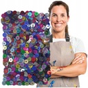 KOLOROWE CEKINY OKRĄGŁE MAŁE KONFETTI OZDOBNE