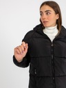 Čierna zimná bunda 2v1 s odnímateľnými rukávmi veľ. M Dominujúci materiál polyester