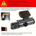 3.16inch Dash Cam 1080P HD Night Vision Loop Recording Wide Angle Car DVR