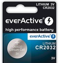 1 szt BATERIE CR2032 everActive 3V CR 2032 LITOWA