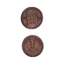 STOLICA MIEDZIANA METALOWA MONETA 1 SZT LARP RPG