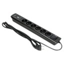 PRZEDŁUŻACZ LISTWA ZASILAJĄCA 6 GNIAZD 2x USB 3m