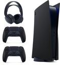 КОНСОЛЬ PS5 MIDNIGHT BLACK EDITION + 2 НАКЛАДКИ + ГАРНИТУРА — ограниченная серия PS5