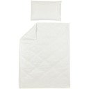 Meyco Baby Jednokolorowy poszewka na kołdrę do łóżeczka - offwhite - 100x13