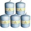 НАБОР СВЕЧЕЙ ИЗ 5 СВЕЧ 6,5Х7 СМ, СИНИЙ ЦИЛИНДР