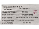 ВКЛАДКА КОЛЕСА ЗАПАСНОГО MASERATI GHIBLI 6700902770  (18436229877) фото min 7