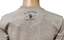 U.S. POLO ASSN bavlnené tričko šedé logo M Výstrih okrúhly