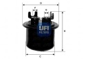 FILTRE CARBURANTS UFI (OEM QUALITY) HONDAphoto 15