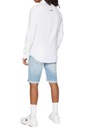 Tommy Hilfiger Мужская узкая хлопковая рубашка с длинными рукавами, белая, XL