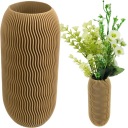 ВАЗА ДЛЯ ЦВЕТОВ 17СМ, НЕ РАЗБИВАЕМАЯ, СОВРЕМЕННЫЙ БЕЖЕВЫЙ