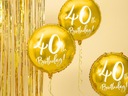 Отличный набор украшений, воздушные шары, подставка из черного золота, баннерные украшения на 40-летие