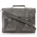 Винтажная мужская кожаная рабочая сумка для учителя, серая Belveder BV45