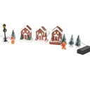 WIOSKA SCENKA ŚWIĄTECZNA MAGIC VILLAGE LED 10 ELEMENTÓW ULICA PIERNIKOWA