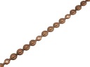TAŚMA PINEZKA tapicerska miedź 11 MM KT5092