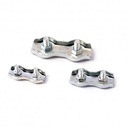 Zacisk do lin siodełkowy podwójny 4mm