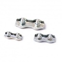 Двойной седельный зажим для веревки 6 мм.