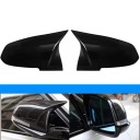2 CV NOIR BRILLANT REVÊTEMENTS SUR RÉTROVISEURS EXTÉRIEURS VERS BMW F20 F21 F22 F30photo 12
