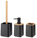 КОМПЛЕКТ ДЛЯ ВАННОЙ ИЗ 3 ПРЕДМЕТОВ MORENO BAMBOO, ЧЕРНЫЙ.