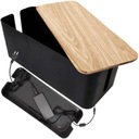 Контейнер-органайзер для коробок для кабельных полосок M настольный напольный Alogy BOX d