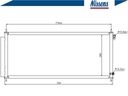 CONDENSADOR RADUADOR DE ACONDICIONADOR [NISSENS] 