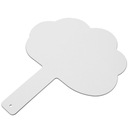 Двусторонняя белая доска с возможностью стирания.