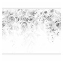 САМОКЛЕЯЩИЕСЯ ОБОИ НАСТЕННЫЕ СЕРЫЕ ЛИСТЬЯ ПРИРОДА ДЛЯ ГОСТИНОЙ СПАЛЬНИ 3D 343x256