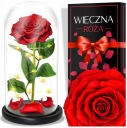 ВЕЧНАЯ РОЗА В СТЕКЛЕ, СВЕТЯЩИЙСЯ СВЕТОДИОДНЫЙ ПОДАРОК ​​ЖЕНЩИНАМ НА ДЕНЬ МАТЕРИ, ДЕНЬ ВАЛЕНТИНЫ
