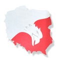 Польша, белый и красный орел, карта, украшение независимости, ок. 50 см.