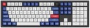 Колпачки клавиш KEYCHRON Double Shot PBT с синим и белым профилем OSA Full Set