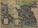Карта ГРЕЦИЯ 30x40см 1592 г. М24