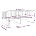 VIDAXL PALIER QUOTIDIEN SANS MATERACA, 90X200 CM, LITE BOIS SOSNOWEphoto 11