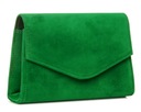 ZIELONA KOPERTÓWKA TOREBKA WIZYTOWA S4 SOLOME ZAMSZ