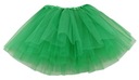 SPÓDNICZKA TIULOWA SPÓDNICA TUTU 30 cm 3-8lat c.zielony