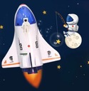 Raketa astronaut výroba mydlových bublín FH102 Druh strojček