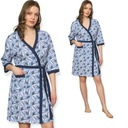 ЖЕНСКИЙ ТОНКИЙ ХЛОПКОВЫЙ ХАЛАТ С ЗАВЯЗКОЙ/КАРМАНОМ