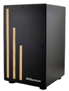 Cajon Millenium BlackBox, матовый черный, эффект малого барабана