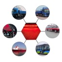 ЧЕРВОНА ФАРА ГАБАРИТ 9 LED (СВІТЛОДІОД) ДІОДНА OBRYSOWKI 12V 24V КОМПЛЕКТ 10 ШТ  (18043484561) фото min 12