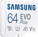 Karta Samsung Evo+ microSD 64GB 130/U1 V10 A1 2023 Pojemność karty 64 GB