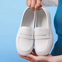 Dámske dojčiace topánky Nurse Loafers Biela priedušná pracovná obuv Vychádzková 36 Vrchný materiál iný