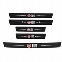 Наклейки на пороги из карбона для Fiat