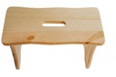 Stolička 38x19x21cm, nosnosť 100kg drevená borovica Materiál drevo